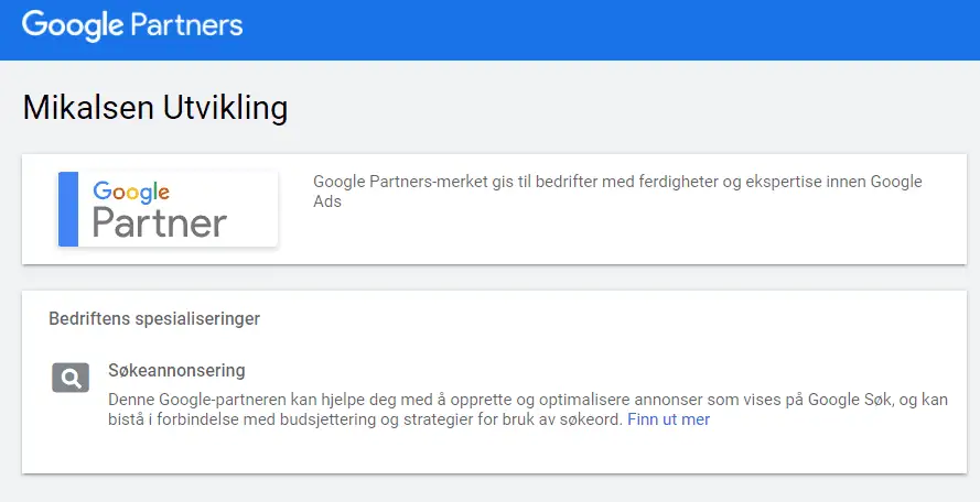 Derfor ville vi ikke lenger være Google Partner (oppdatert) 1